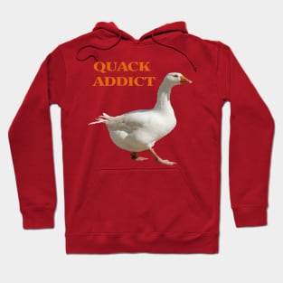 Strolling Duck Quack Addict Pun Pet Duck Lover Humor Hoodie